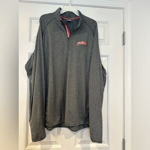 Levelwear Grey Pullover 1/4 Zip Budweiser